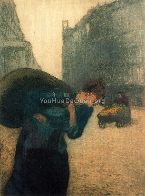 La rue des Abbesses - 华金·苏尼埃尔·德·米罗